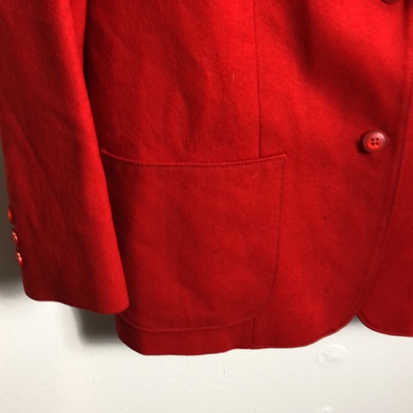 Red Wool Blazer Pendleton - Picture 2 of 6